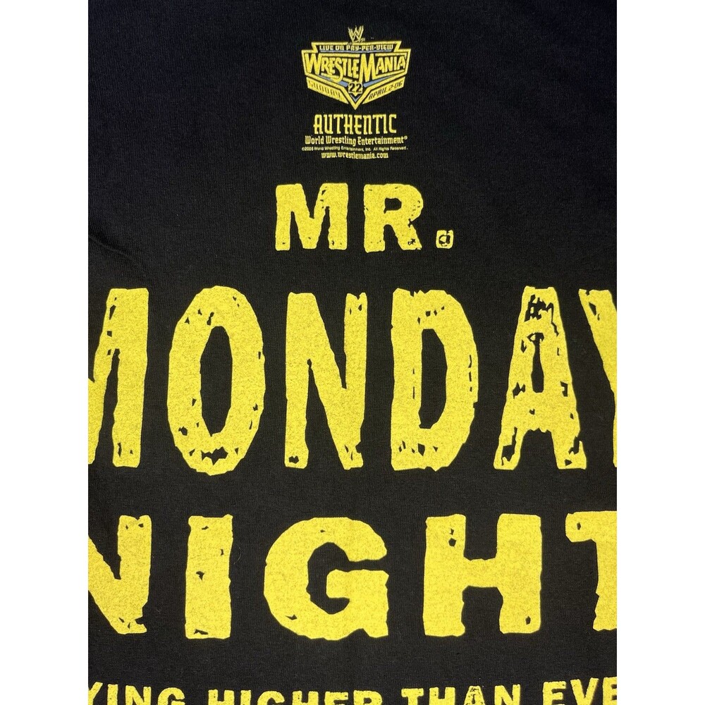 VTG WWE Rob Van Dam RVD Mr Monday Night T Shirt Black Mens Large L - Picture 7 of 7